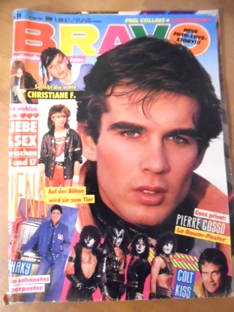 BRAVO 16- 1983 D Pierre Cosso James Dean Nena Frida Udo Kajas Phil Collins Relax