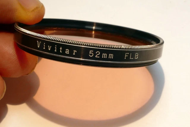 Filtro Vivitar 52 mm FL-B fluorescente a equilibrio de luz diurna
