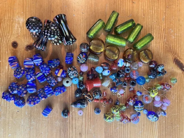 Mixed Lot Millefiori Glass Beads other beads Crafts Jewellery Making millefiore