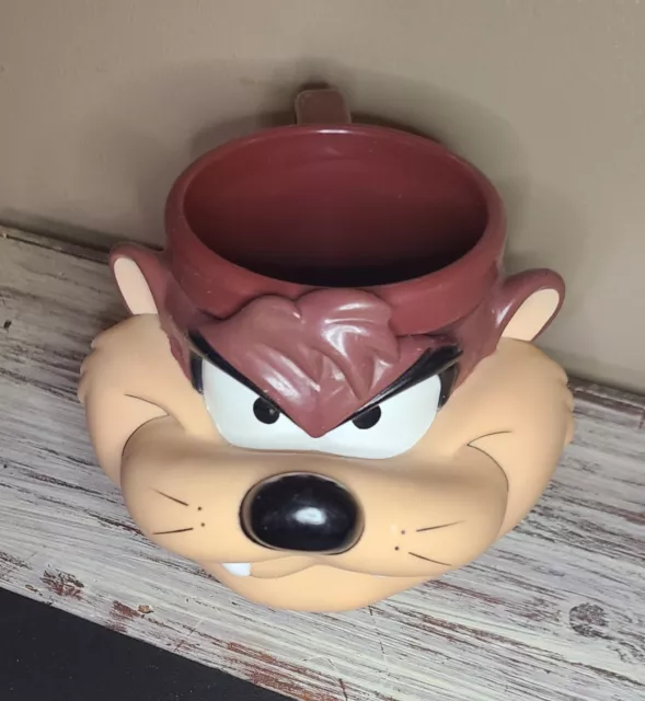 Tasmanian Devil Mug Vintage TAZ Looney Tunes Plastic Cup - 1993 - Warner Brother