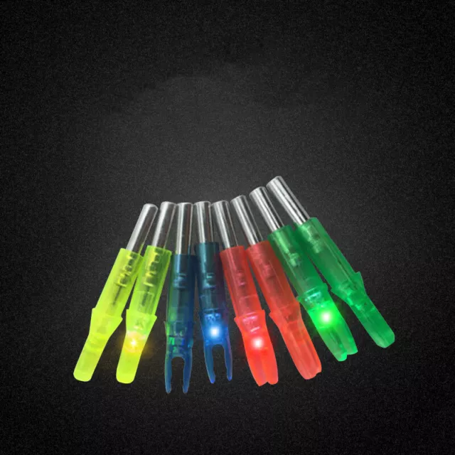 LED Automatic Lighted Nocks Archery Arrow Tail 6.2mm Hunting Bow Arrow Nocks