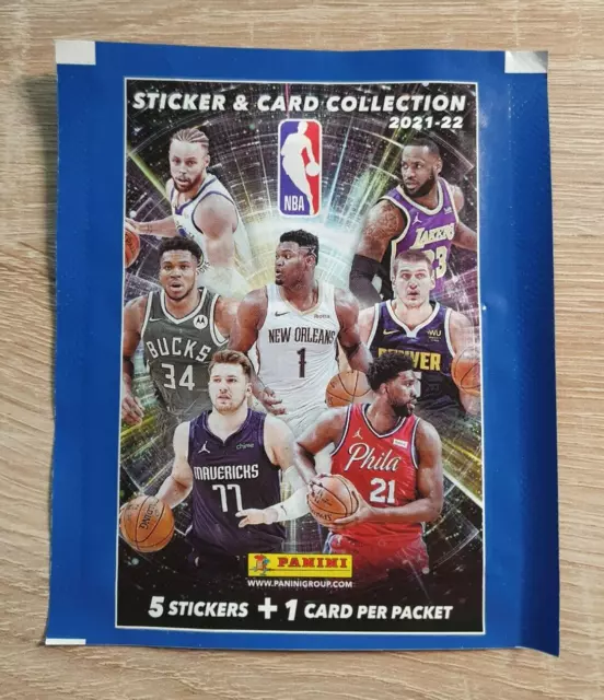 Panini 1 Tüte NBA 2021 2022 Sticker Card Bustina Pack Packet Basketball Rookie