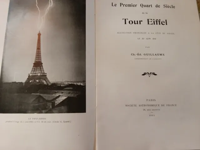Le premier quart de siècle de la Tour Eiffel. 1913