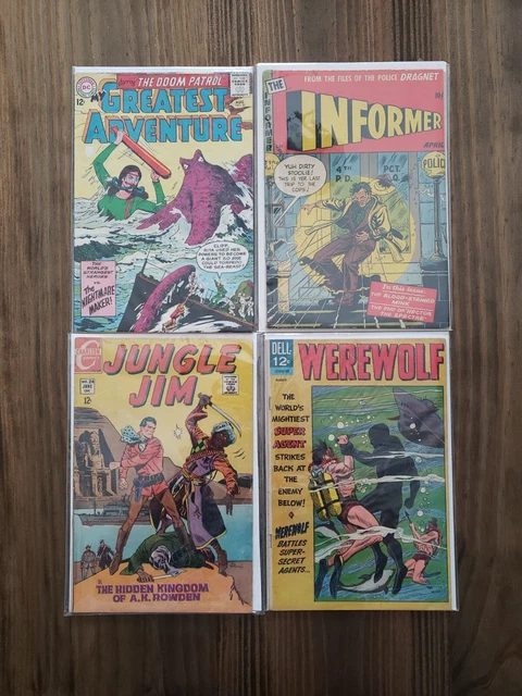 My Greatest Adventures #81 - 2nd Appearance of the Doom Patrol. 1963 Lot of 4
