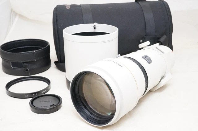 [Fast Neu] Minolta High Speed Af Apo Tele 400mm F/4.5 sony A W/Hood Aus Japan