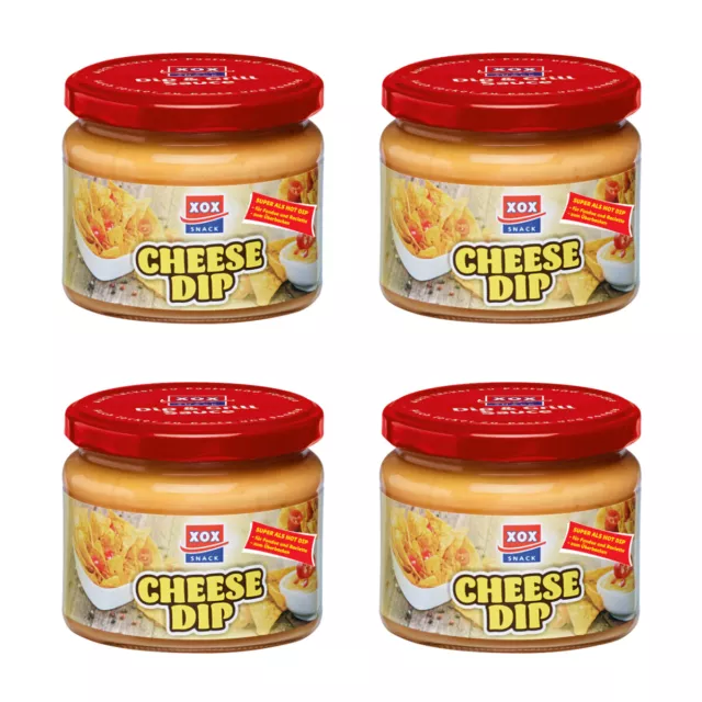 XOX Cheese Dip cremoso piccante con jalapenos piccanti confezione da 490 g