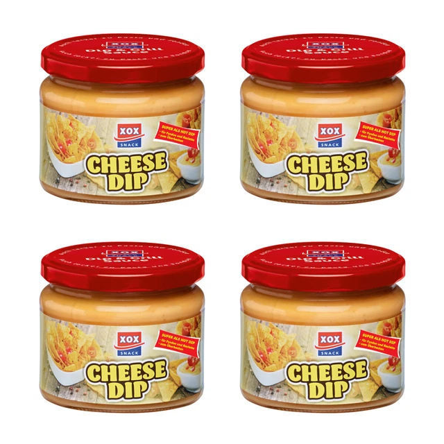 XOX Cheese Dip cremoso piccante con jalapenos piccanti confezione da 490 g