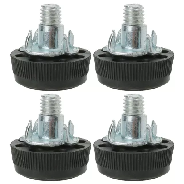 M8 x 17 x 30mm Leveling Feet Adjustable Leveler with T-nuts for Table Leg 4pcs