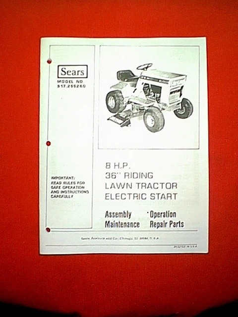 Craftsman kohler pro 16.5 ohv owners manual discount