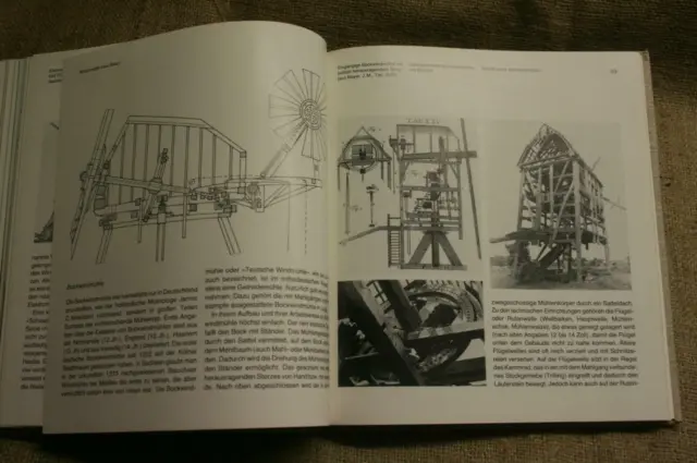 Fachbuch Mühlentechnik Windmühle Wassermühle Müller Mühle Mühlrad DDR 1990
