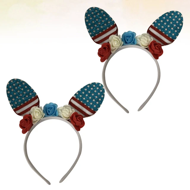 2 Pcs Haare Zum Unabhängigkeitstag Kopfschmuck Für Die Party Stirnband