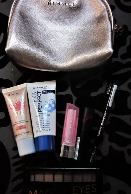 Rimmel London Bn Complete Make Up Set & Free Rimmel Golden Make Up Bag.read Pls!