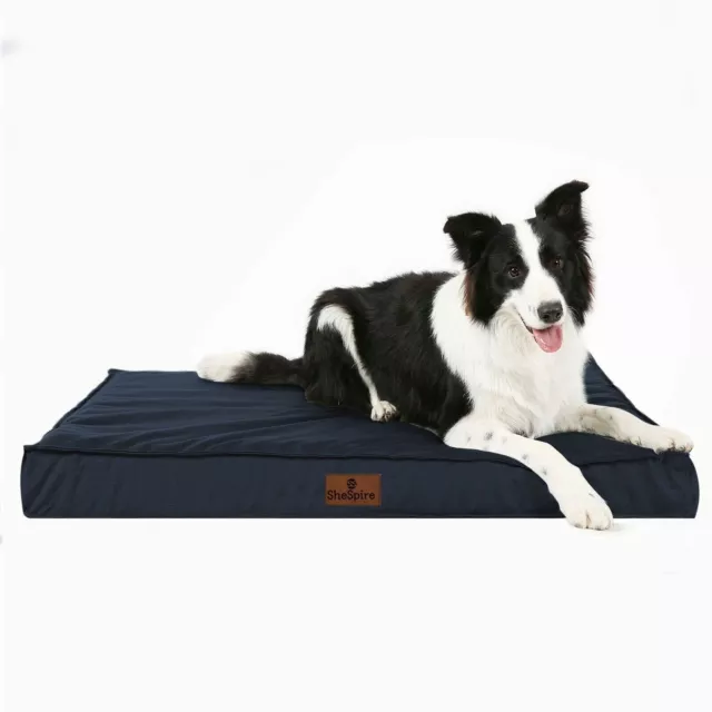 Blue Orthopedic Foam X-Large Dog Bed Pet Mat w/ Removable Oxford Cooling Cover