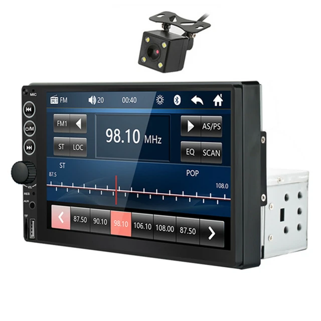 7in Single 1 DIN Car Multimedia MP5 Player FM Radio HD Touch Screen Bluetooth