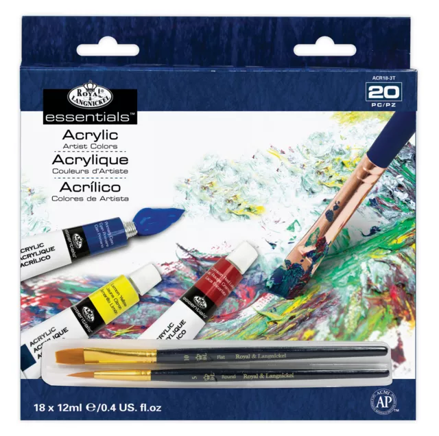 Juego De 18 Pinceles De Pintura En Miniatura Para Acrílico, Óleo Y Acuarela - Con Funda, Ideal Para Modelismo Y Detalles