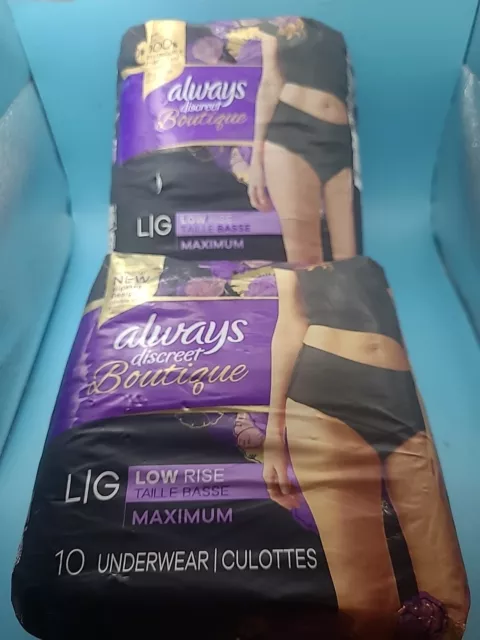 Always Discreet Boutique High & Low Rise Incontinence & Postpartum
