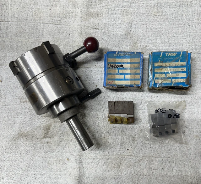 RUBOMETRIC Geometric Threading Die Head D 9/16” W/ Chasers 6-40 1/4-20 5/16-18