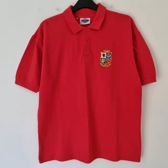 Lions Rugby Tour Polo 1993 New Zealand Large Rugby Union Vintage Embroidered