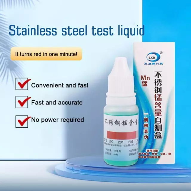 304 Stainless Steel For Detecting Reagent For Manganese Content Test Liquid E0M3