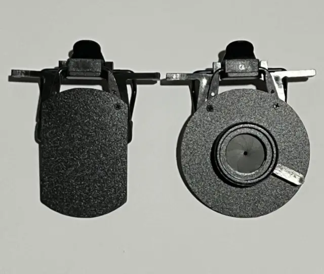 CCT Clip-on Eyeshield set / Iris + 30mm ISSF Black Eyeshield Shooting / Archery