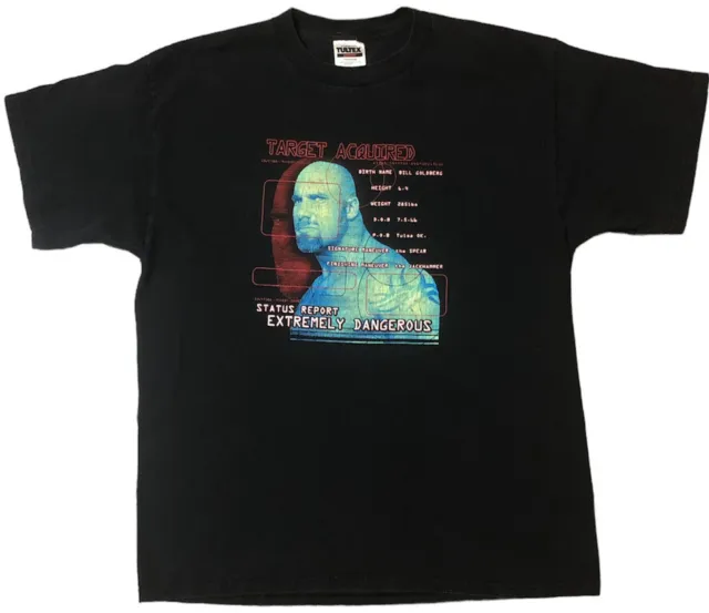 1990s Nitro Grill Las Vegas Bill Goldberg WCW Wrestling Shirt Tultex Tag Size XL