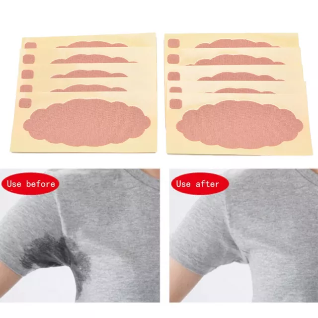 10PCS Underarm Foot Sweat Pads Armpit Shields Self Adhesive Deodorant StickZ8
