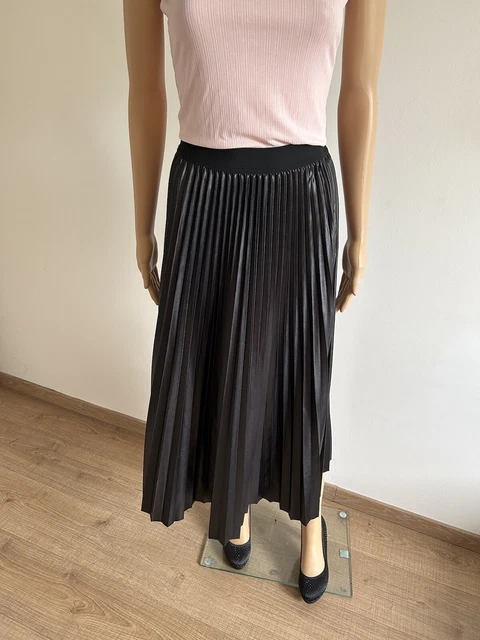 Jupe plissée bleue et beige neuve Talia Benson taille unique (sm3