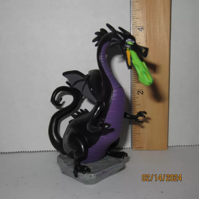 Dragon Maleficent Sleeping Beauty Disney Store Exclusive 4" PVC Figure Flame