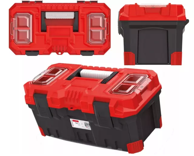 Storage Tool Box Kristenberg 20" Plastic Toolbox Removeable Tray Compartment