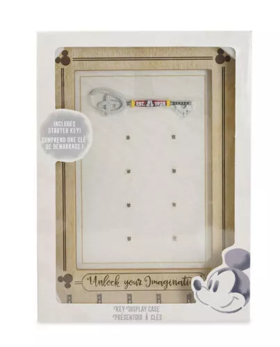 Disney Mickey Mouse Starter Collectible Key Holder Display Case New Wall W/Key