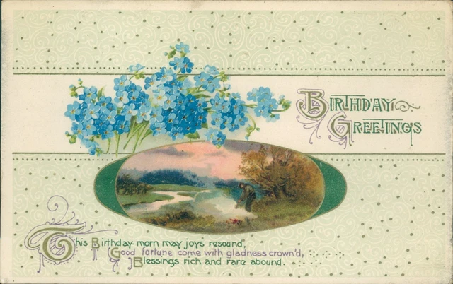 Birthday greetings floral wildt and kray