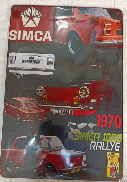 Plaque Métal Tôlée Vintage 20x30 Cm - Pub Garage Citroën 2CV - Reproduction Laser Neuve