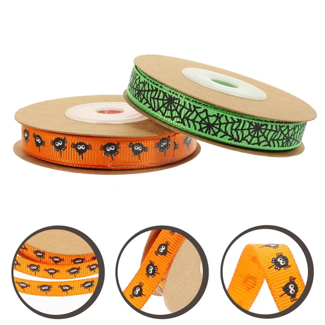 6 rollen Von Paket Polyester Dekorative Halloween Band Cartoon Geschenk Band
