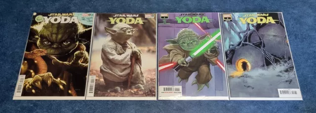 STAR WARS YODA #1 1:25 1:10 A B variant set MARVEL 2022 ORIGIN 1st app JEDI ++