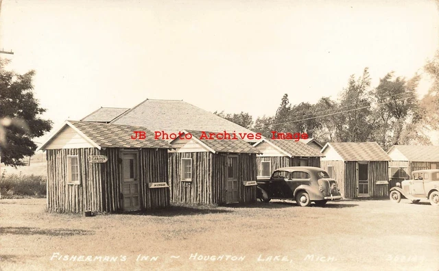MI, Houghton Lake, Michigan, RPPC, Fisherman's Inn, LL Cook Photo No 3671A