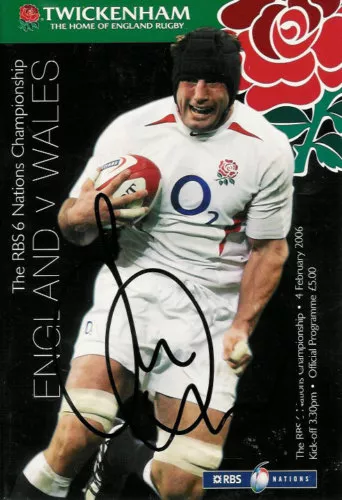 Shane Williams Signed England Wales Programme With Coa