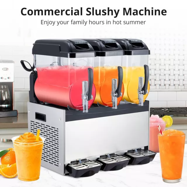 Commercial Slush Machine 3L/8L/12L/24L/36L Frozen Drink Machine Smoothie Maker 2