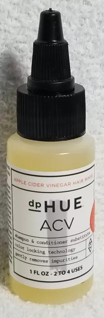 dp Hue ACV Apple Cider Vinegar Hair Rinse Gently Removes Impurities 1 oz New