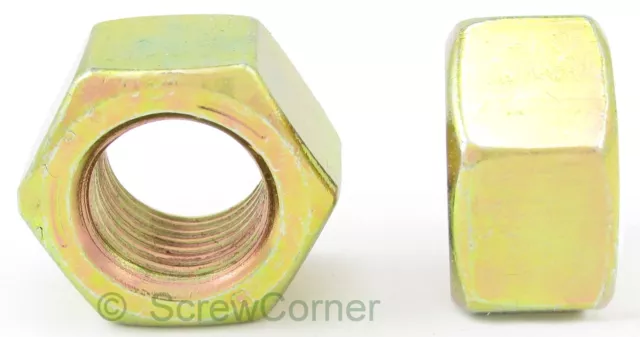 Sechskantmutter 1/4-20 UNC Grade 5 gelb verzinkt  / Hex Nut 1/4-20 UNC Grd.5 Yp