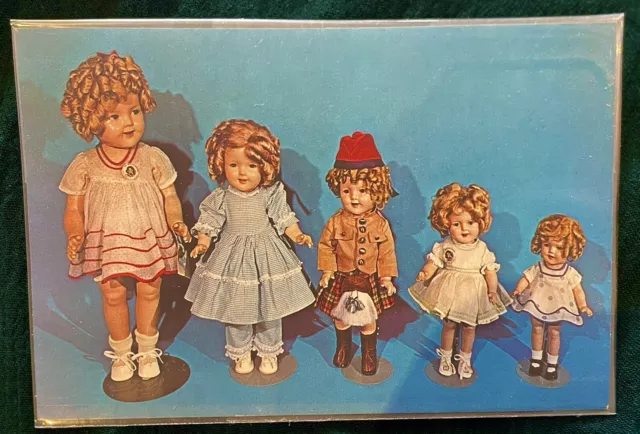 Shirley Temple Post Card White House Doll & Toy Museum - 5 Shirley Temple Dolls