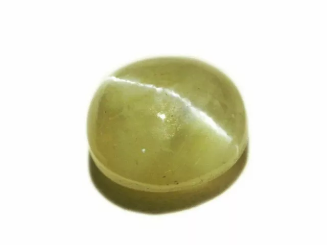 CHRYSOBERYL CATS EYE ROUND 1.50 CTS NATURAL BEAUTIFUL SILVER RAY  Bargain Sale!