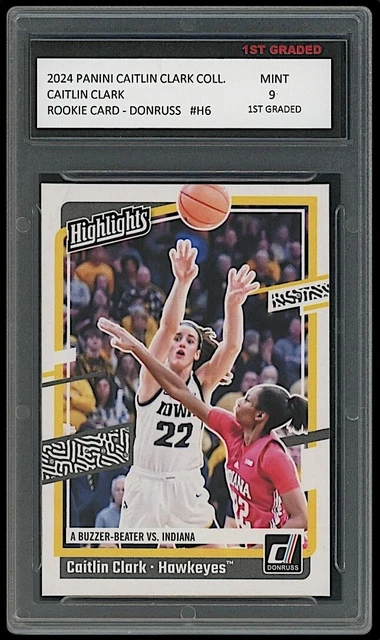 CAITLIN CLARK 2024 Panini Instant WNBA 1ère Grade 10 Rookie Card