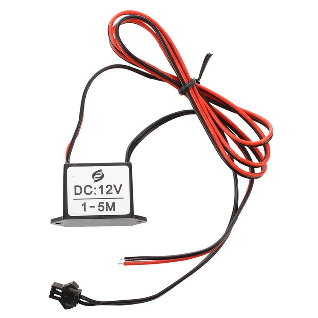 Cable DC 12V Alambre EL Relámpagos Neón Tira Luz Controlador Unidad Inversor - M9V6