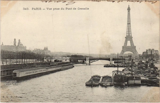 CPA PARIS 15e Vue prise du Pont de Grenelle (998734)