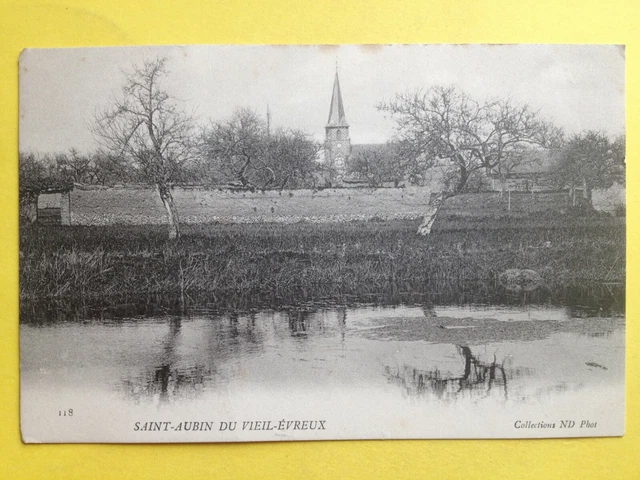 cpa 27 - LE VIEIL EVREUX Eure ETANG EGLISE