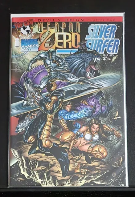 Image Comics Weapon Zero Silver Surfer #1 Jan 1996 Devils Reign Top Cow