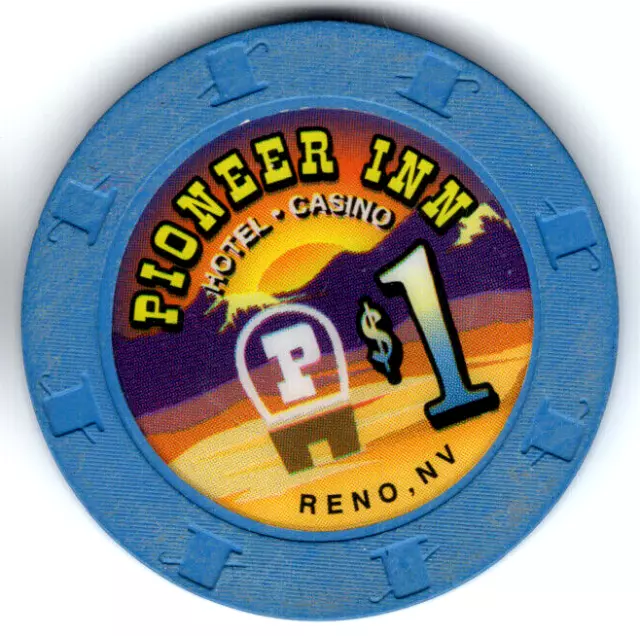 Vintage PIONEER INN $1 Casino Gaming Chip Reno NV Nevada