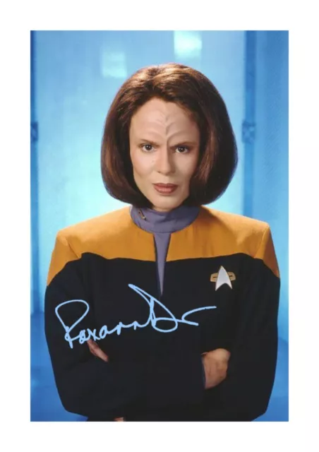 Roxann Dawson B'elanna Torres Star Trek A4 signed mount poster Choice of frame.