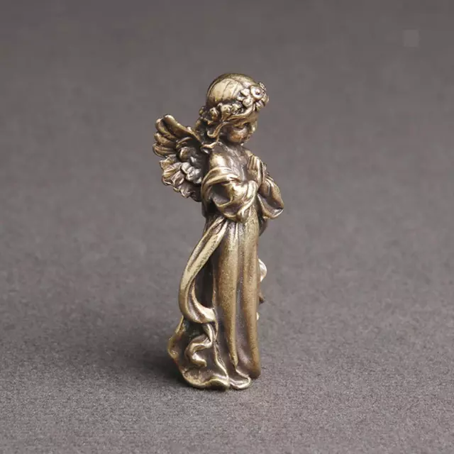 Statue D'ange En Cuivre Sculpture Ornements Artisanat Figurine De Décoration De