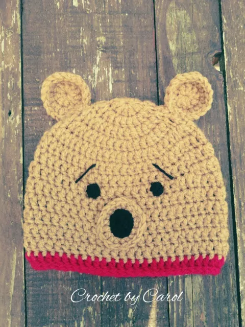 Winnie the Pooh inspired 6-12 months hat